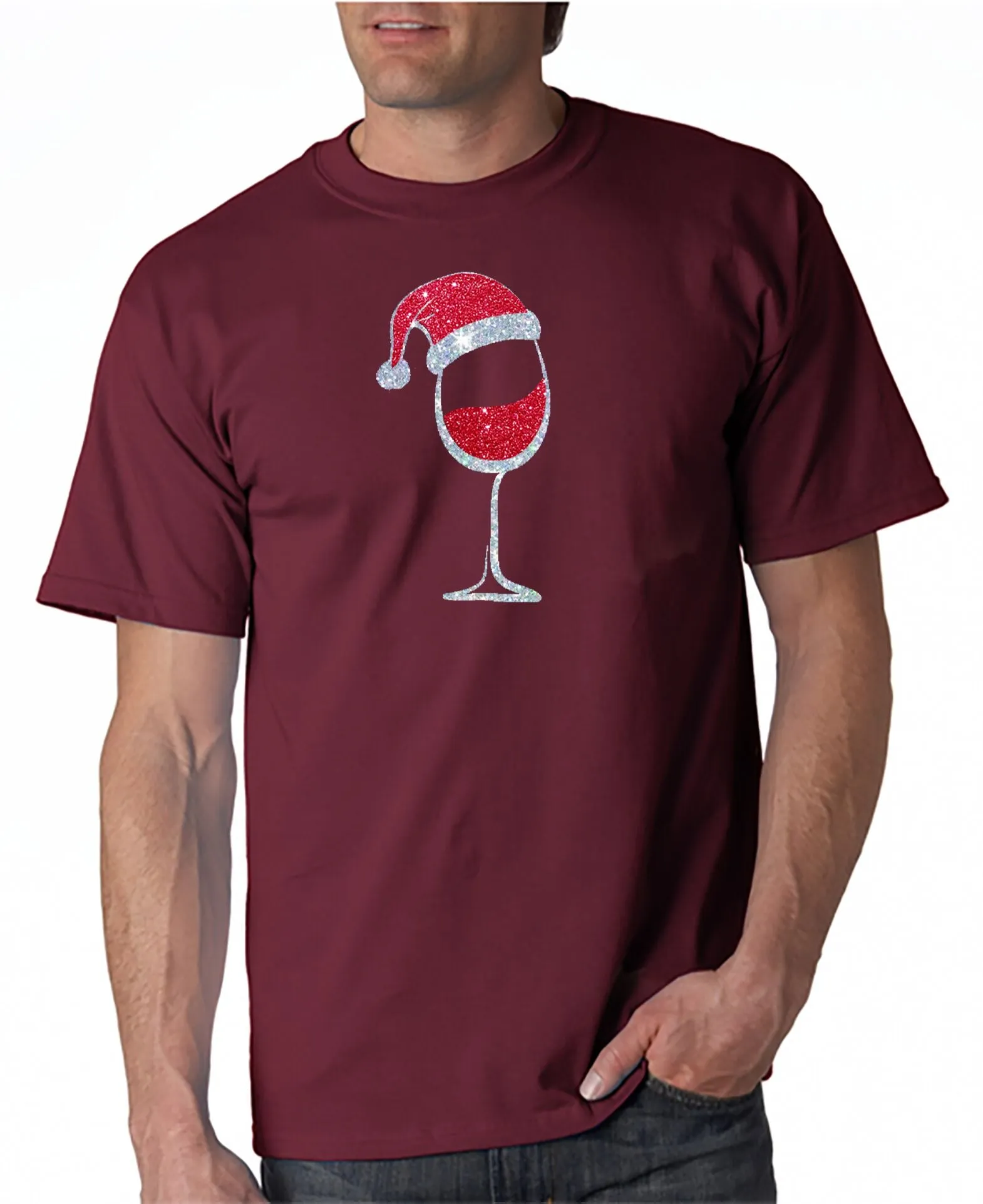 Santa Wine T-Shirt - Merry Christmas