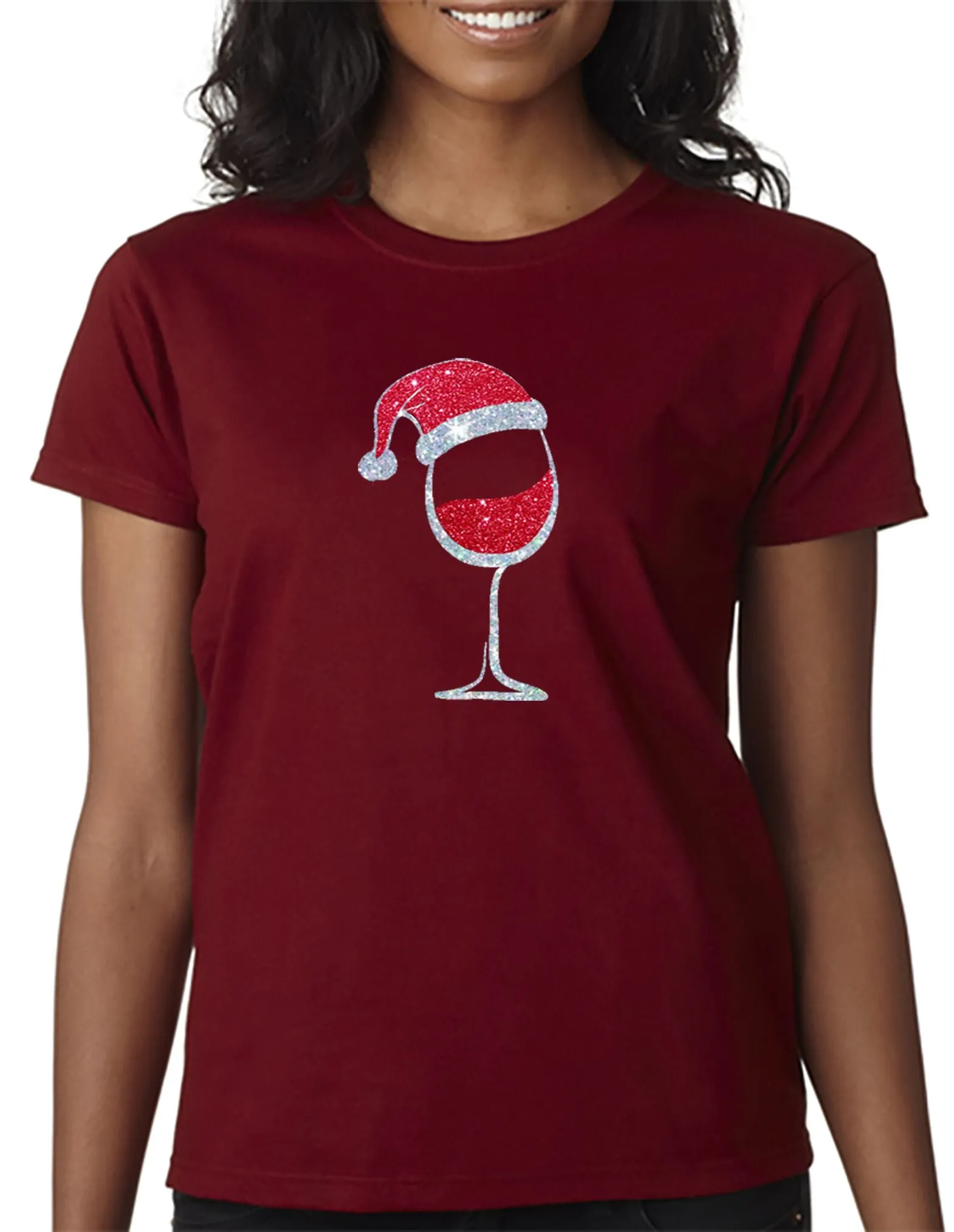 Santa Wine T-Shirt - Merry Christmas