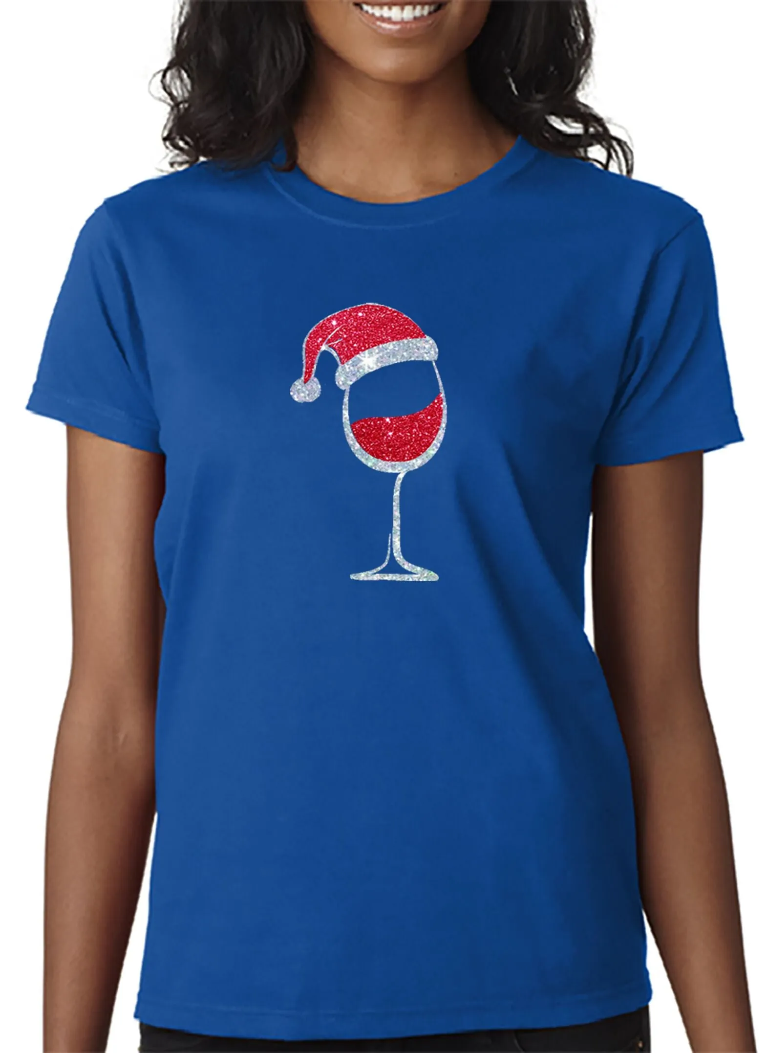 Santa Wine T-Shirt - Merry Christmas