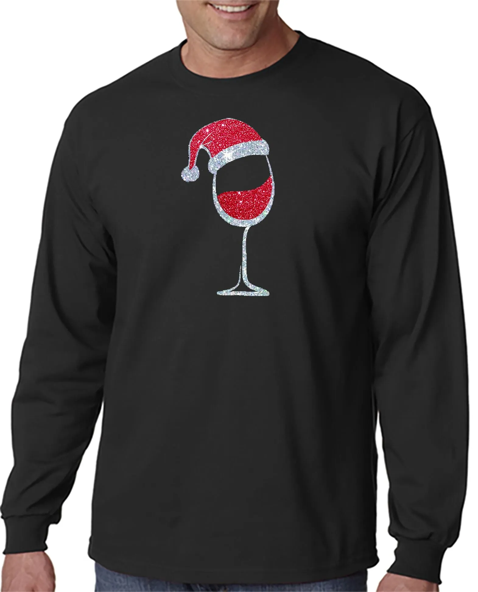 Santa Wine T-Shirt - Merry Christmas