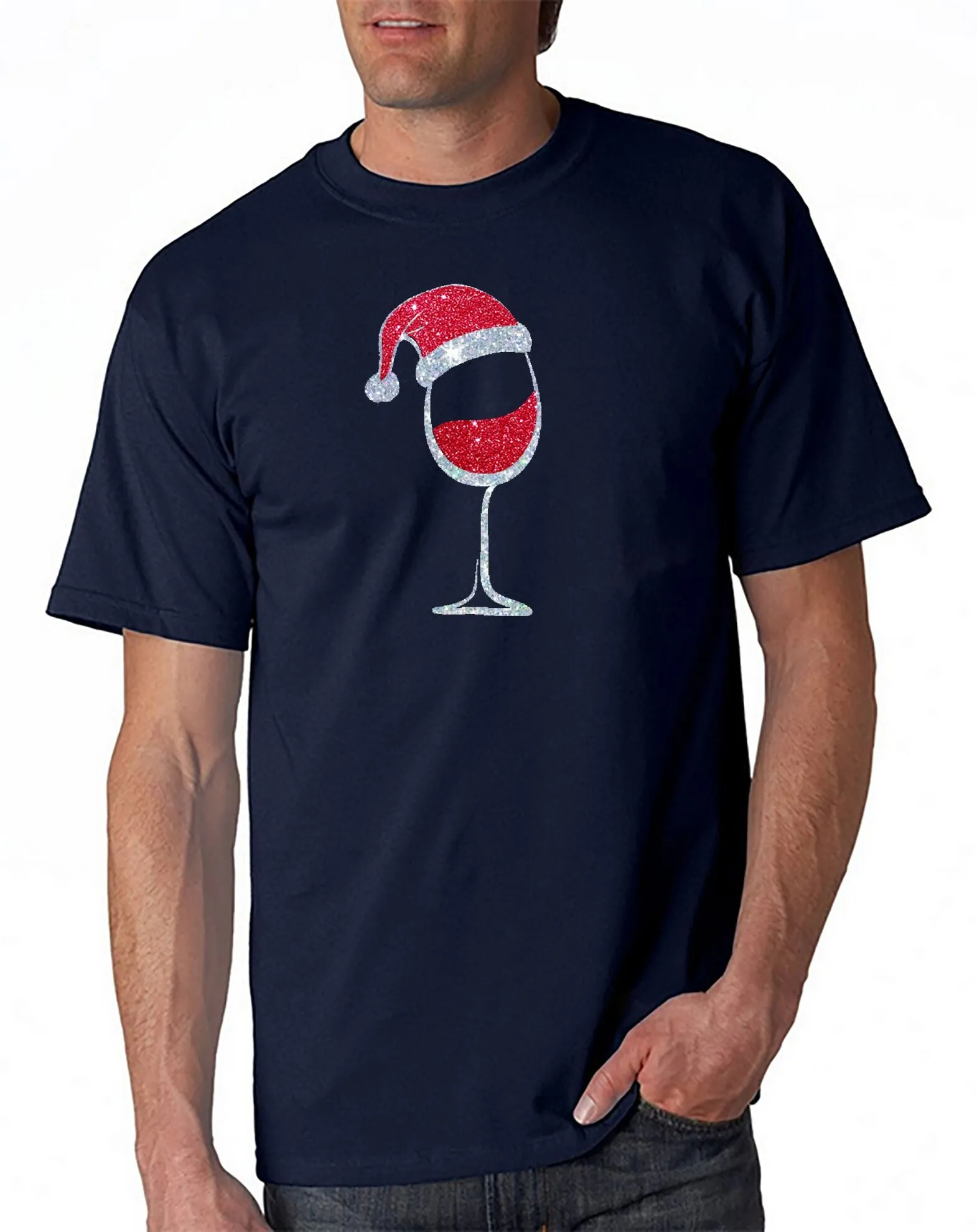 Santa Wine T-Shirt - Merry Christmas