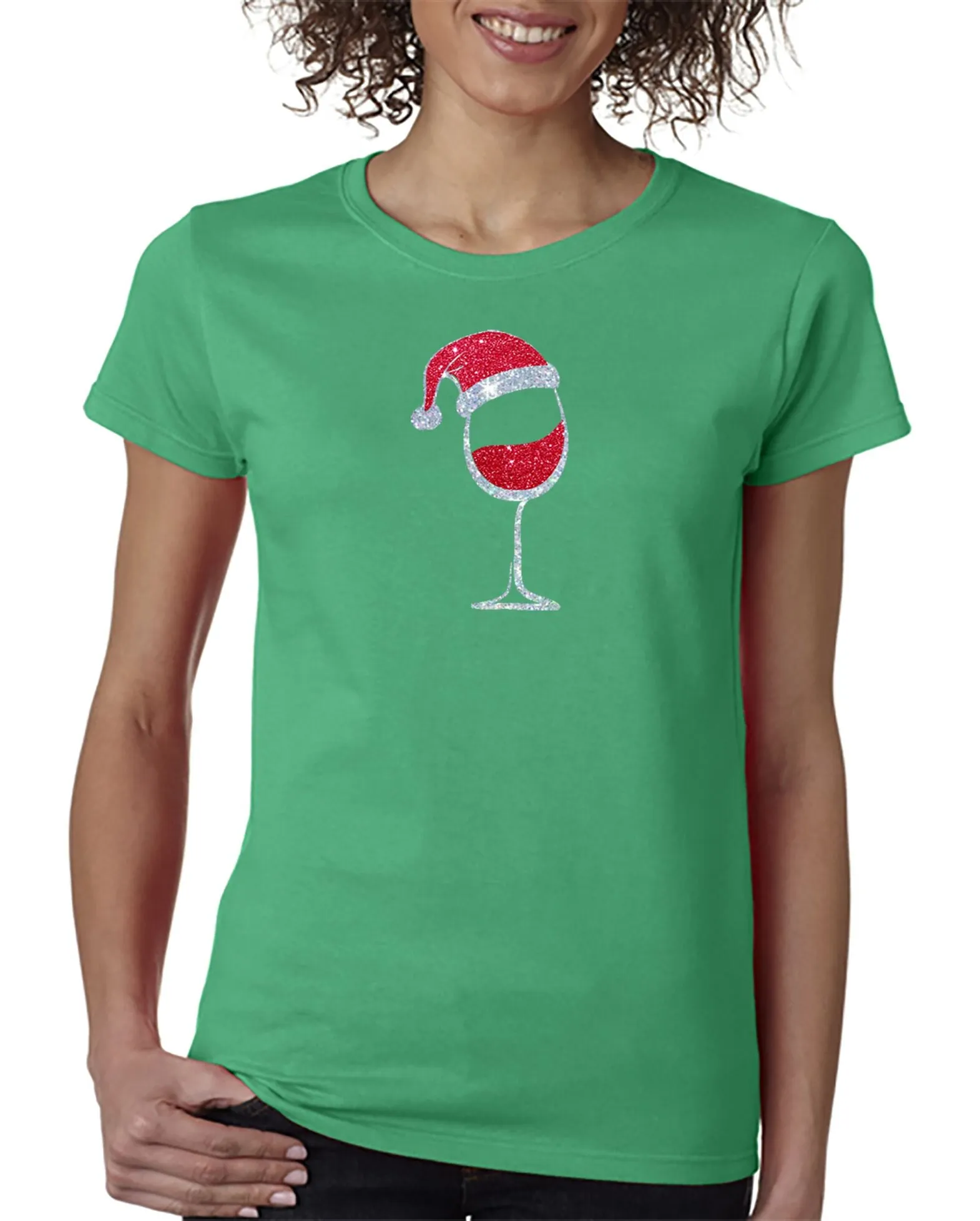 Santa Wine T-Shirt - Merry Christmas