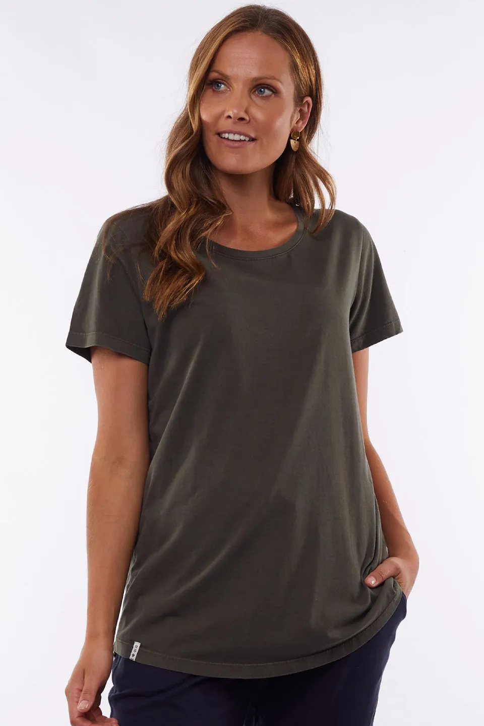 Sierra Luxe Khaki Tee