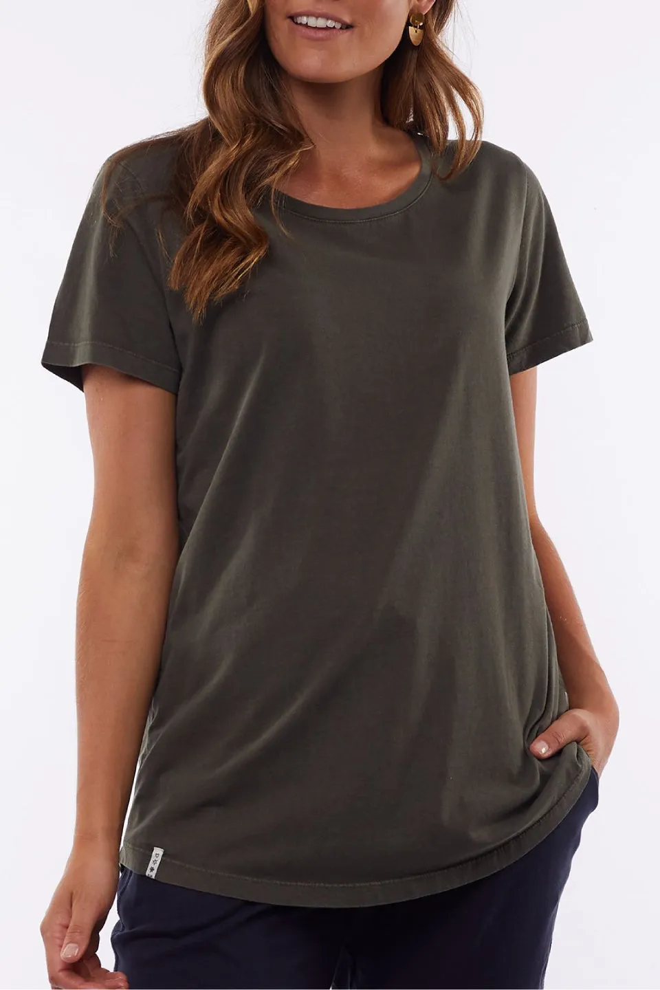 Sierra Luxe Khaki Tee