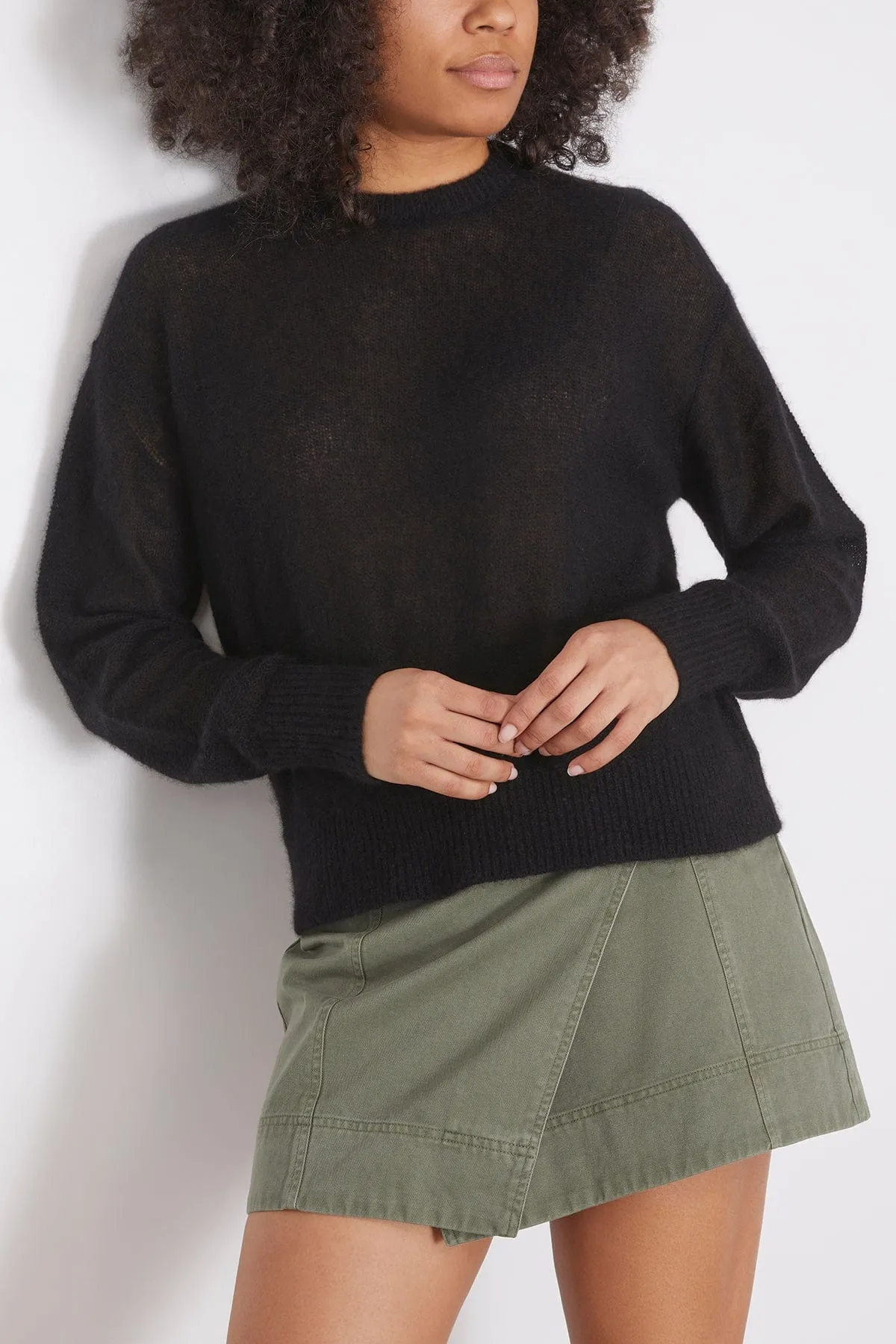 Softest Tissue Weight Sweater in Black