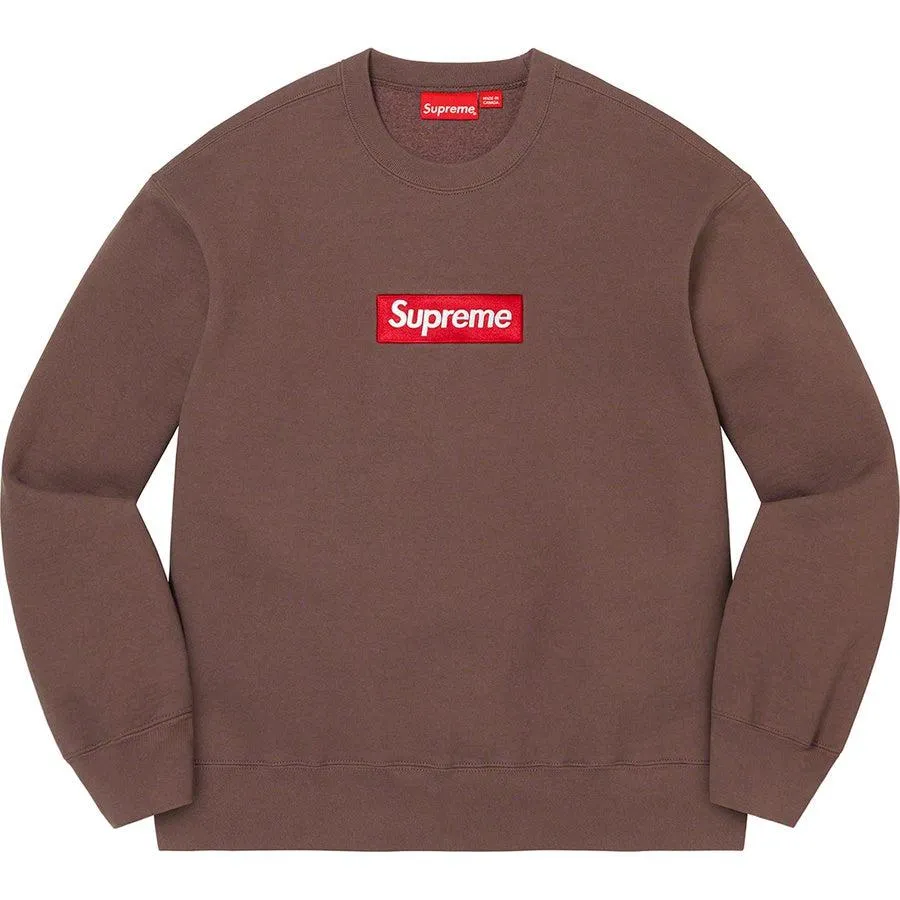 Supreme Box Logo Crewneck (Brown)