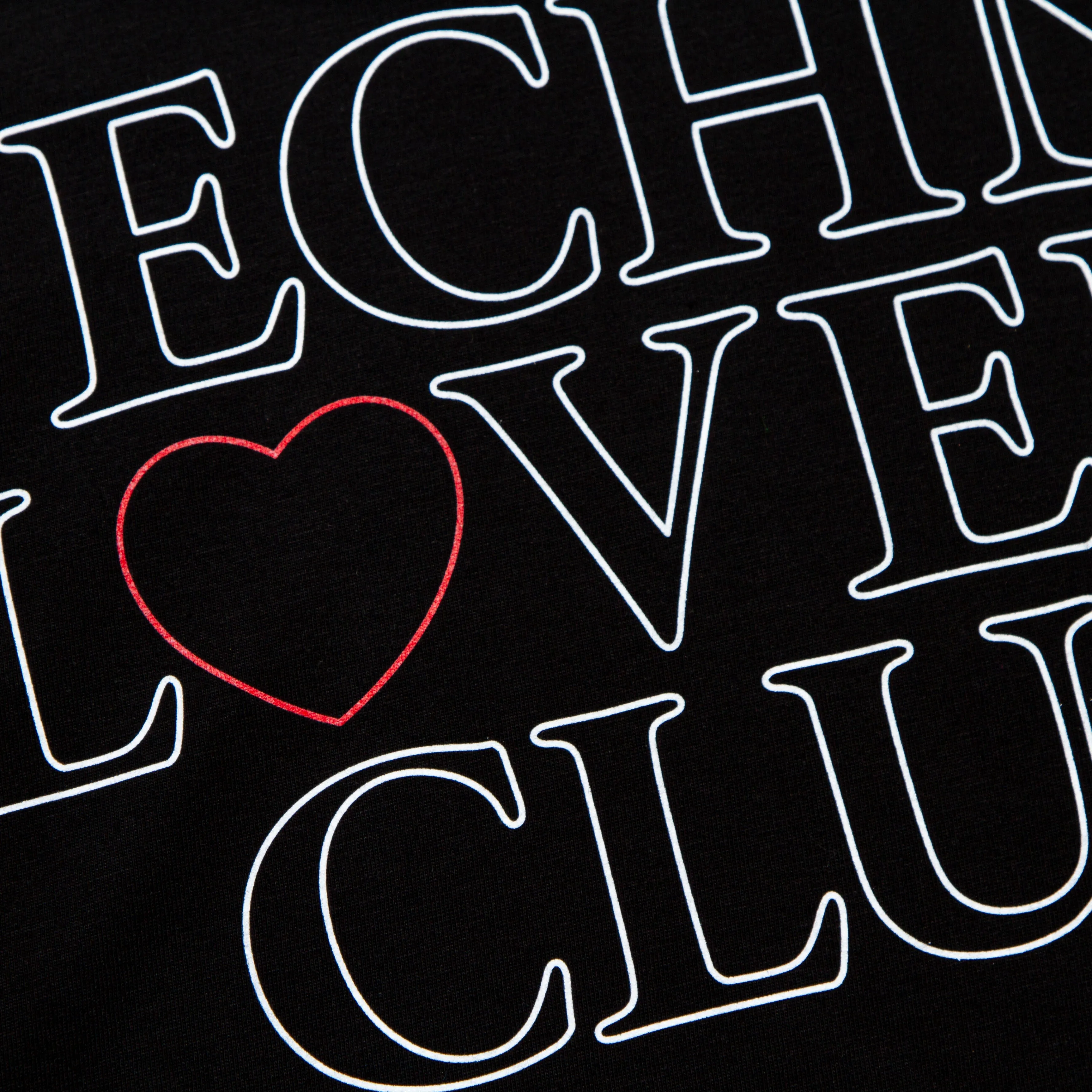 Techno Lovers Front Print - Tshirt - Black