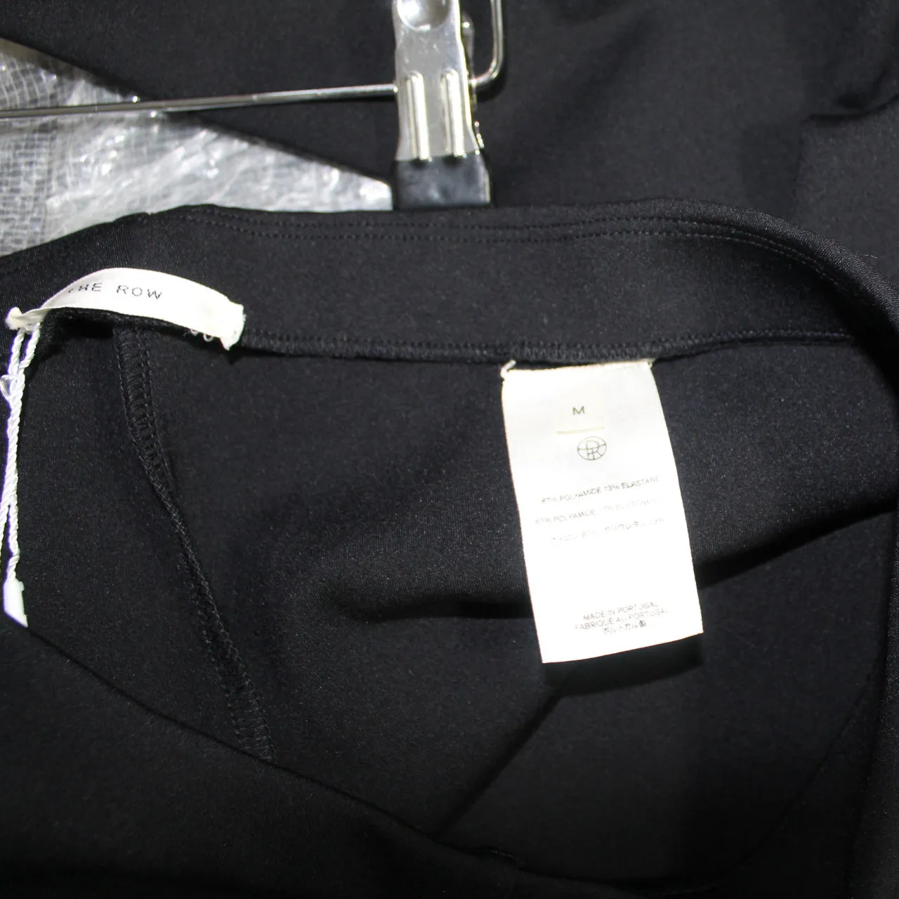 The Row 380 Black Whistworth Superstretch Scuba Pants M