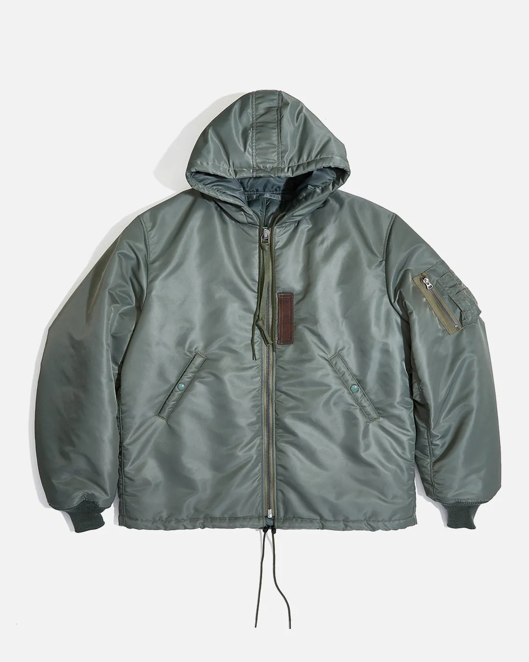 US2348 Unused x Buzz Rickson's MA1 Hooded Jacket - Sage Green