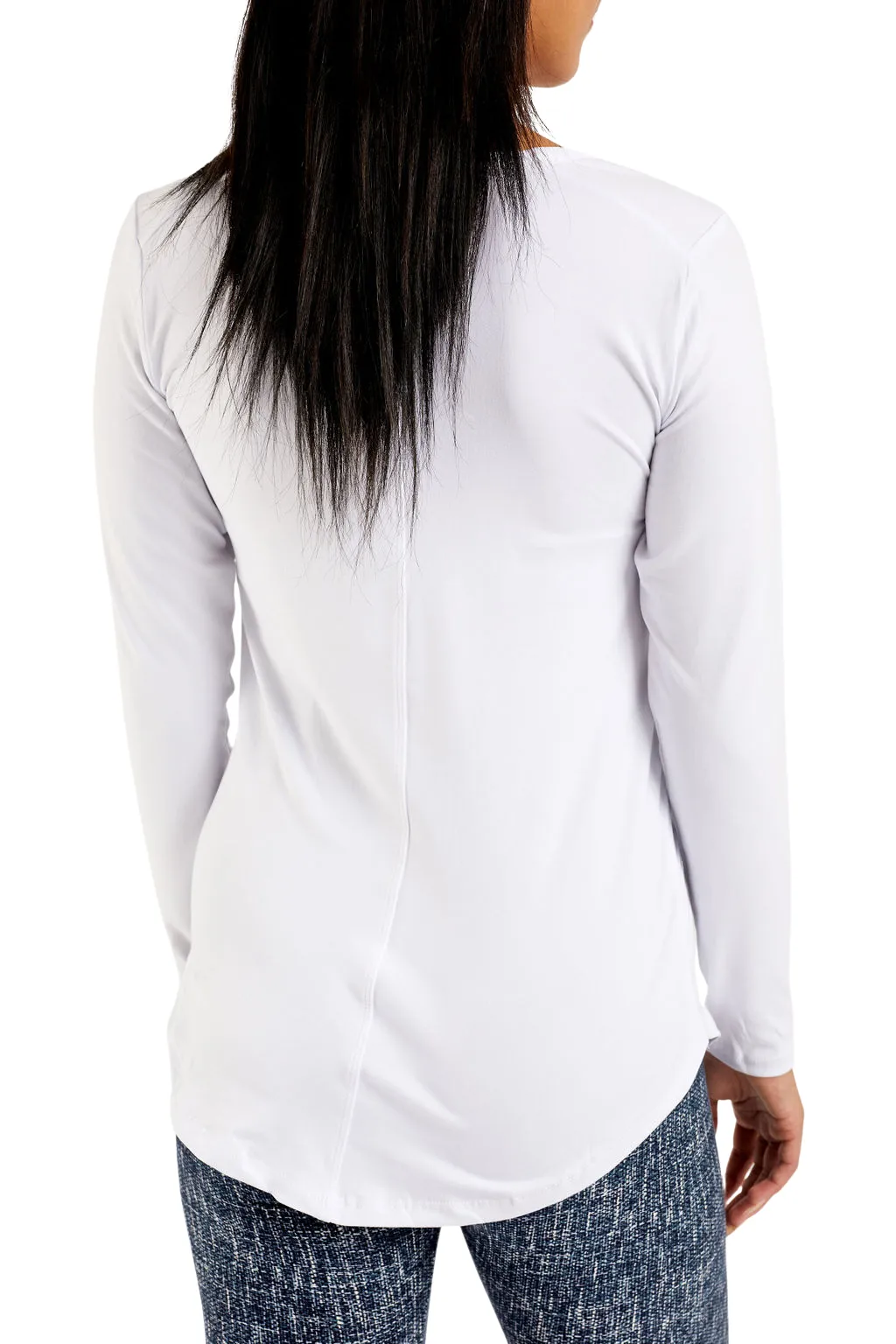 White - Long Sleeve Tunic Top