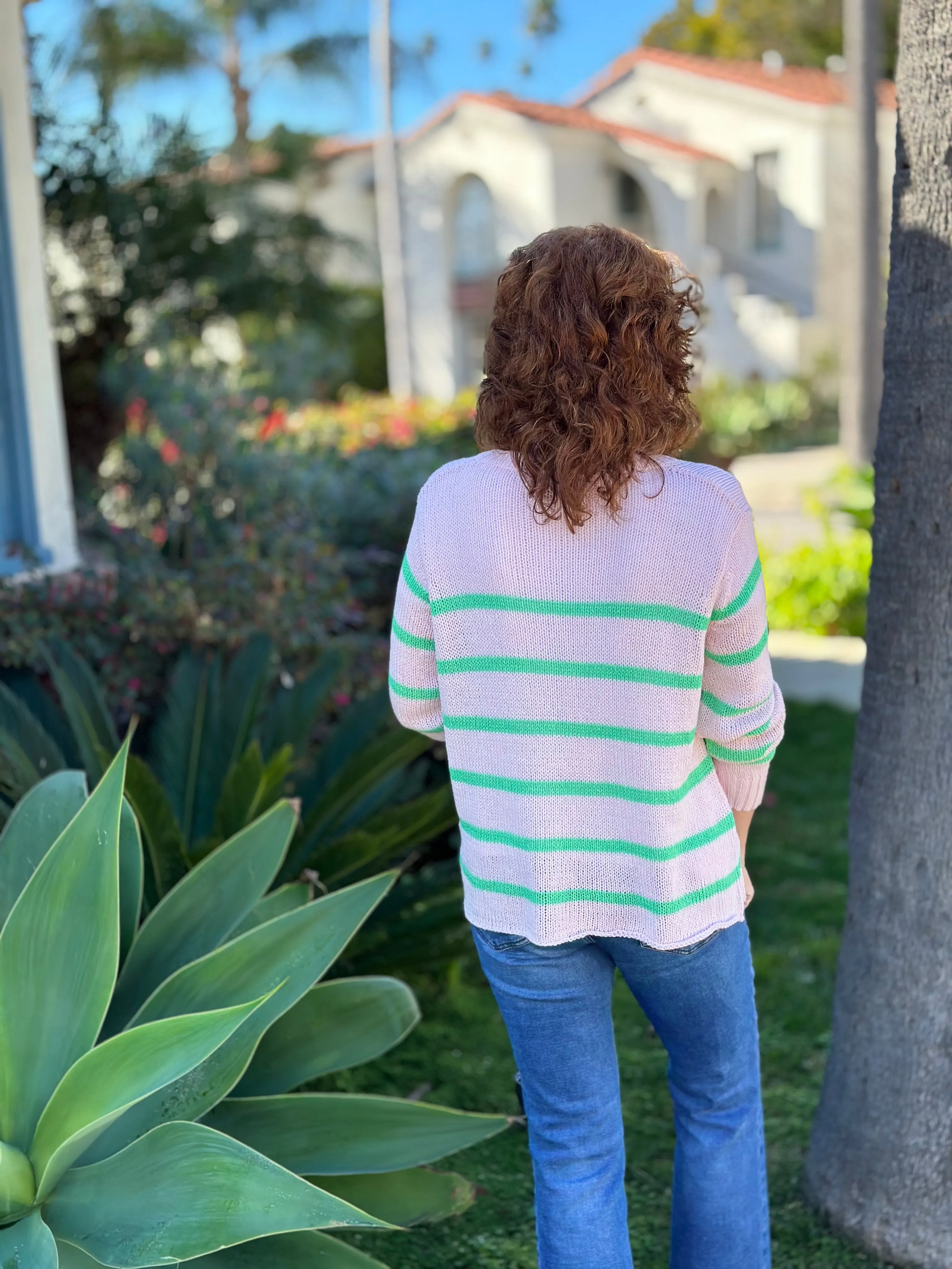 Wooden Ships Margot Stripe Top Cotton Sweater